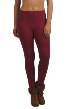 Picture of Frenchtrendz Cotton Spandex Dark Violet Ankle Leggings