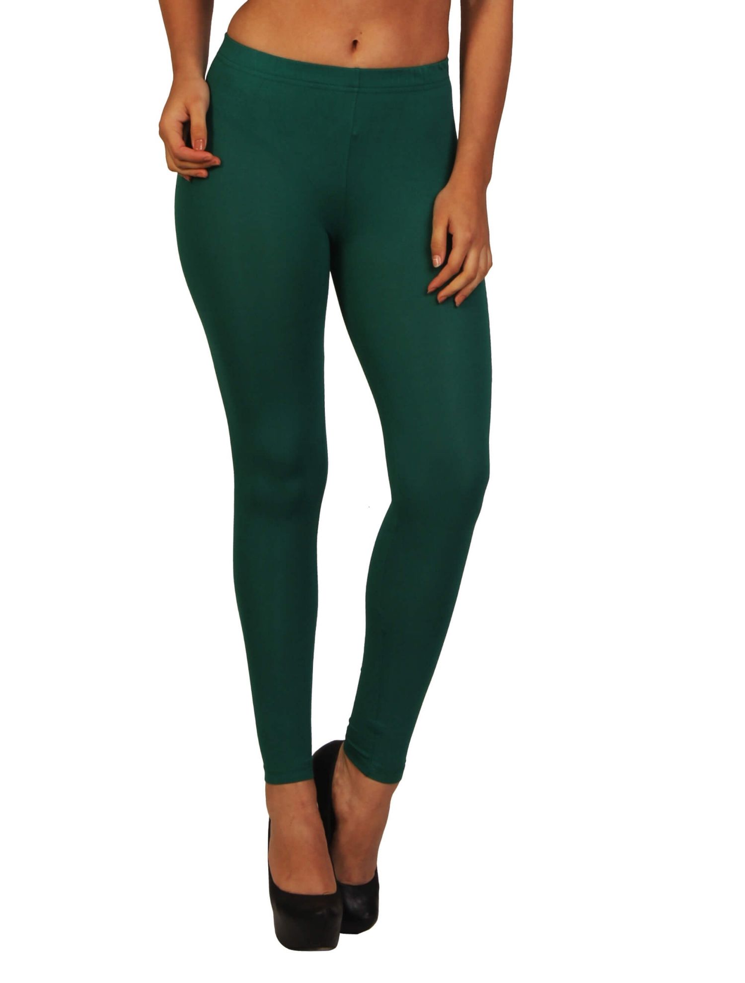 Buy online Green Cotton Leggings from Capris & Leggings for Women by  Anekaant for ₹299 at 14% off | 2024 Limeroad.com