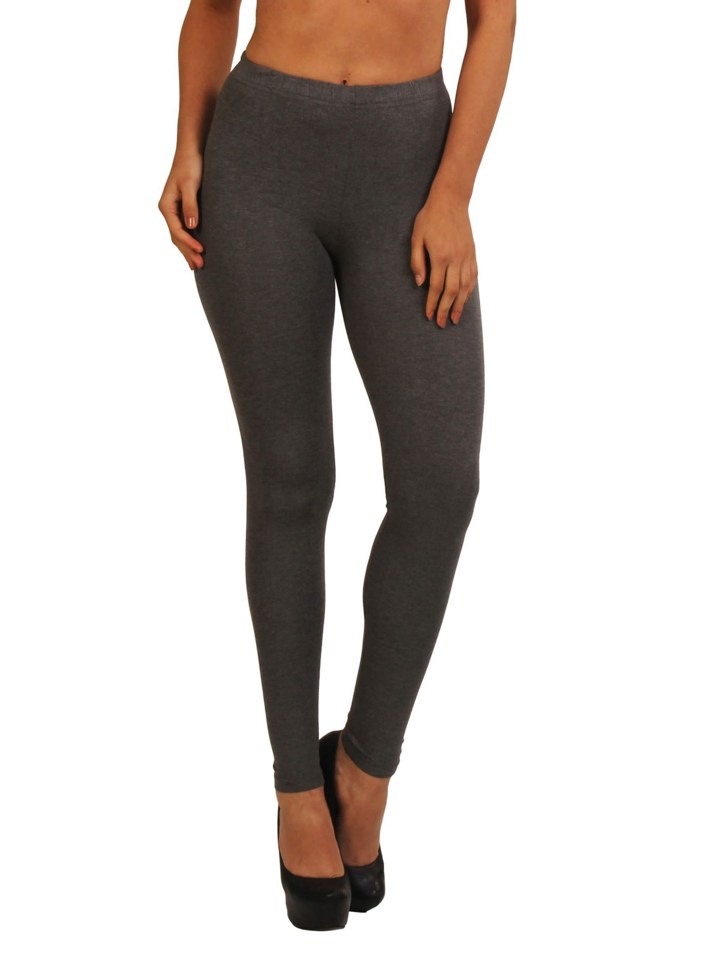 Buy Clifton Women's Ankle Length Leggings - Charcoal Melange - Large at  Amazon.in