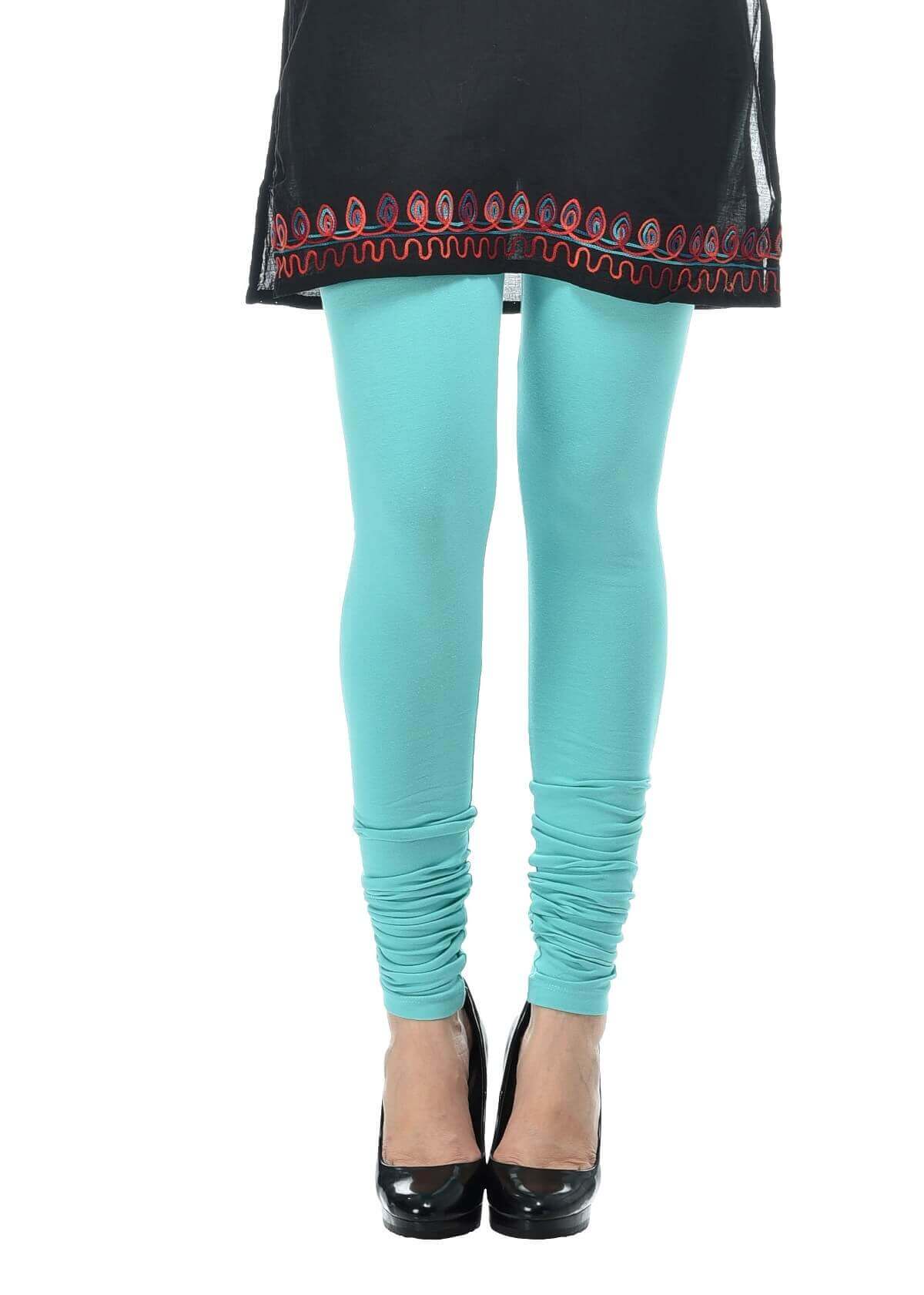 Buy Dollar Missy Women Blue Solid Churidar Leggings - Leggings for Women  7416725 | Myntra