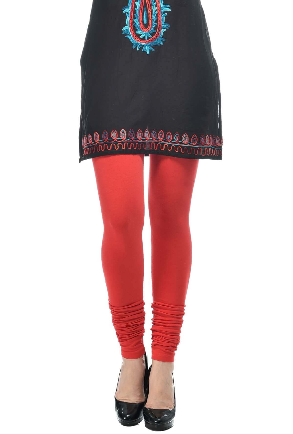 Women''''s Churidar Leggings (Red, White) (Free Size) at Rs 149
