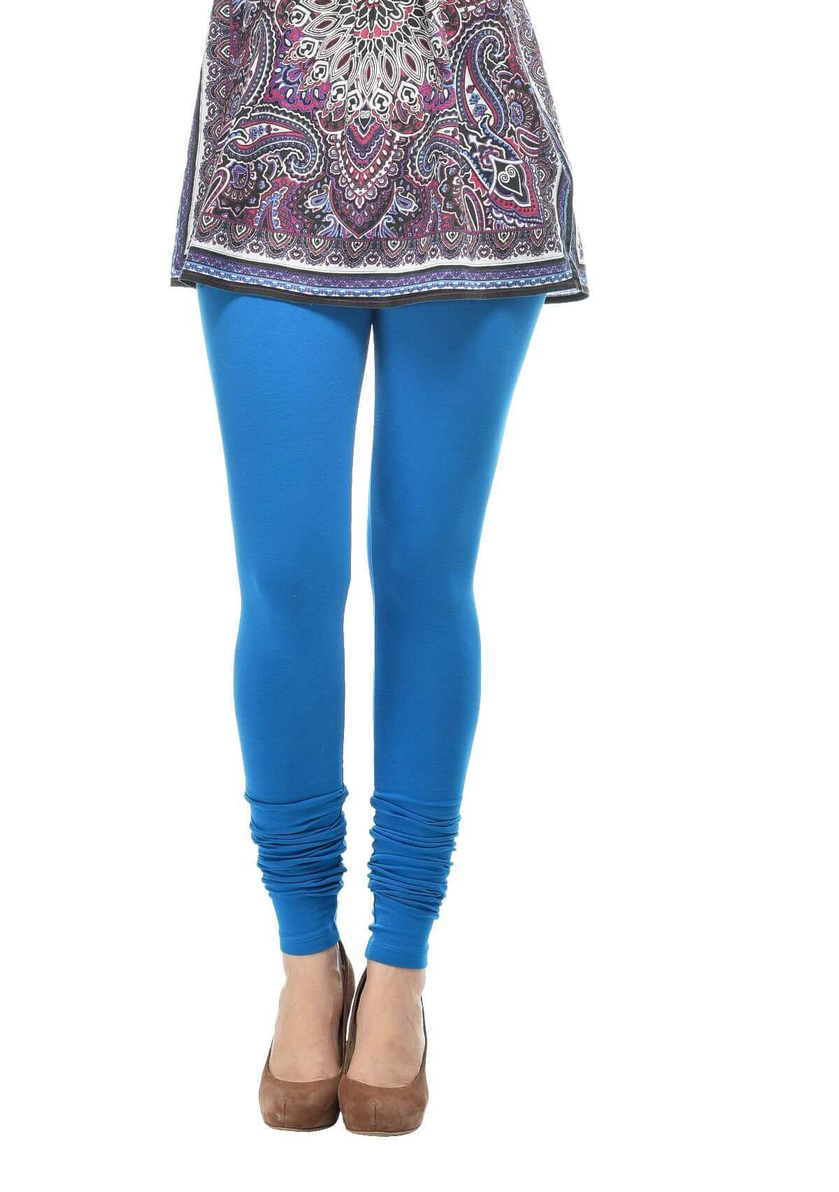 Buy Pink Leggings for Women by GO COLORS Online | Ajio.com