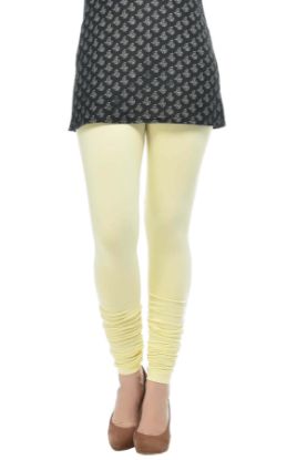Picture of Frenchtrendz Cotton Spandex Butter Churidar Leggings