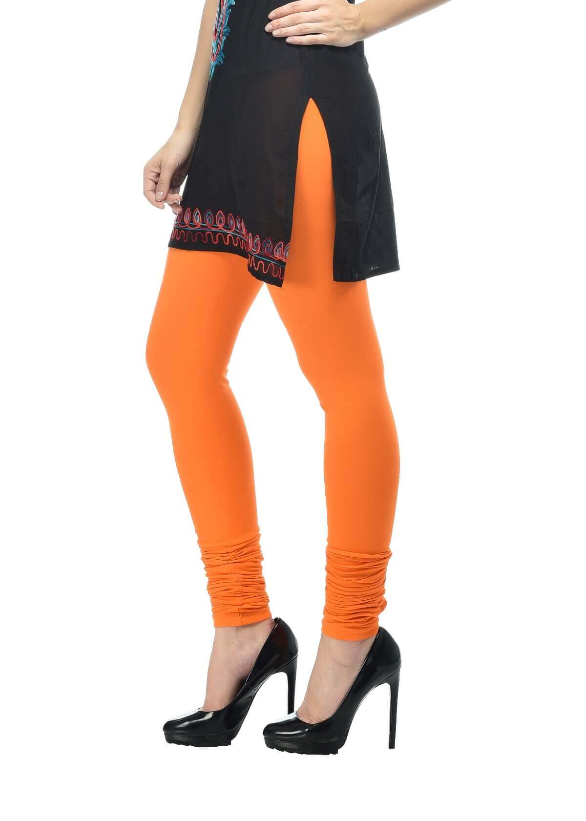 Buy Ahoy Brand Orange Colour Solid Legging- Jointlook.com/shop