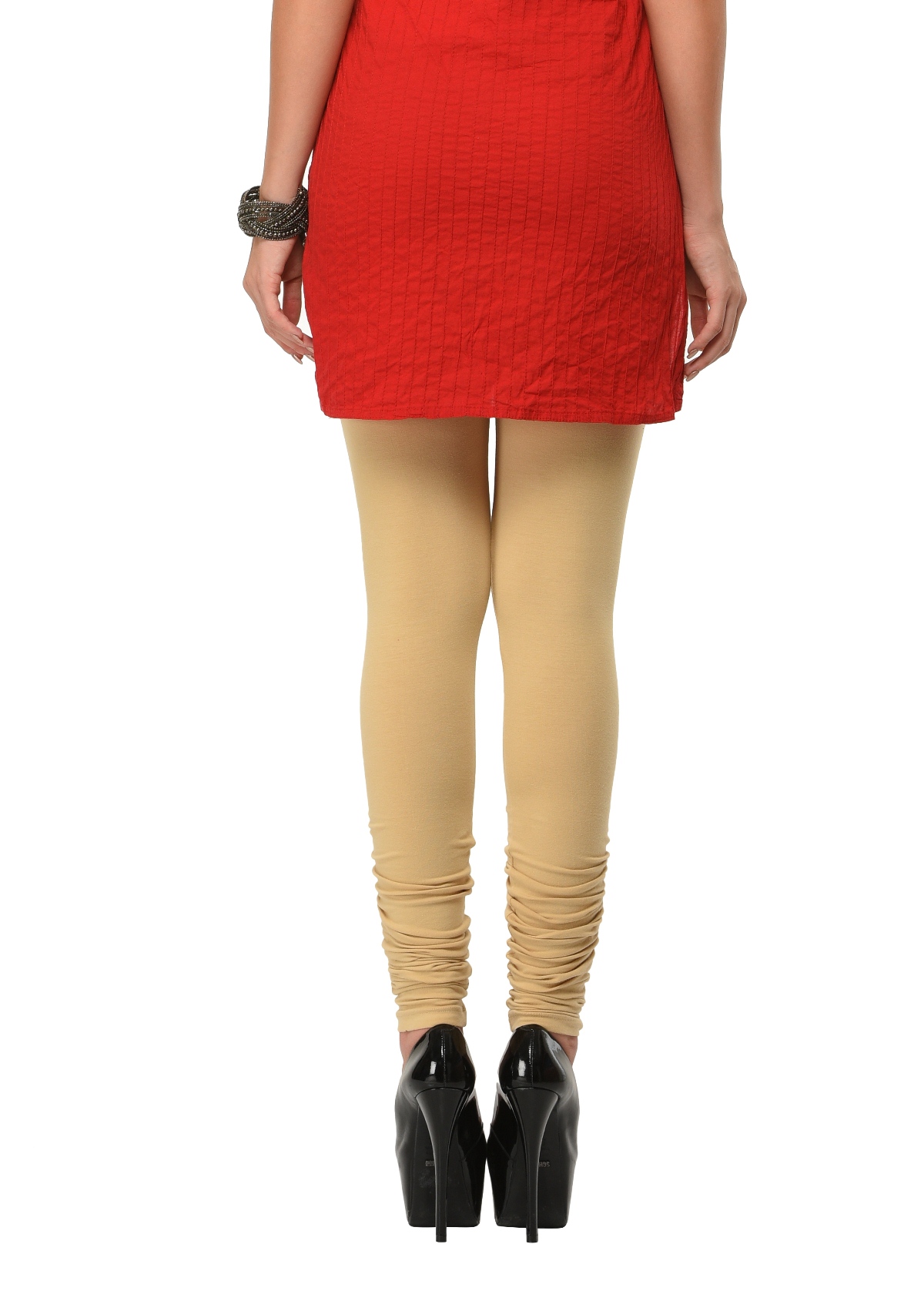 Frenchtrendz  Buy Frenchtrendz Cotton Spandex Light Coral Ankle Leggings  Online India