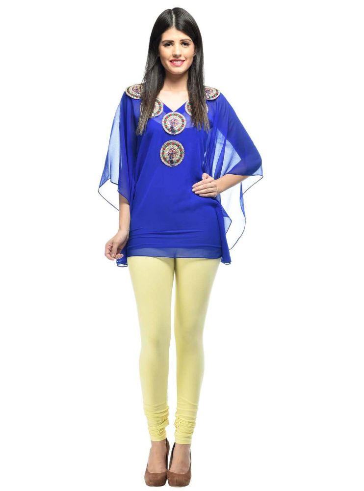 Picture of Frenchtrendz Cotton Spandex Corn Churidar Leggings