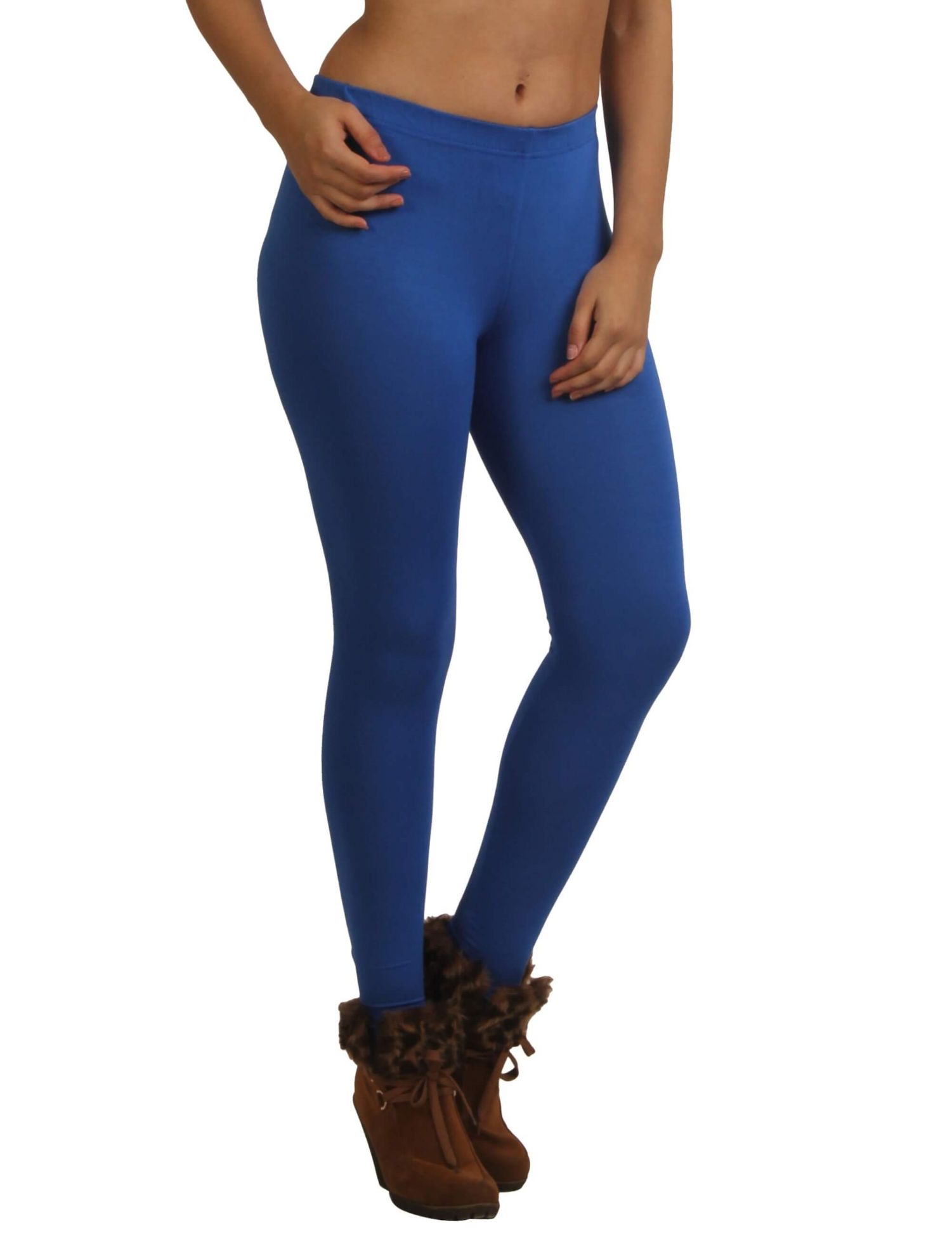 Buy Gracit Blue & Purple Mid Rise Leggings - Pack Of 2 for Women Online @  Tata CLiQ