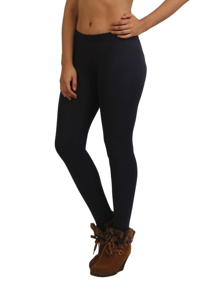 Picture of Frenchtrendz Modal Spandex Navy Ankle Leggings