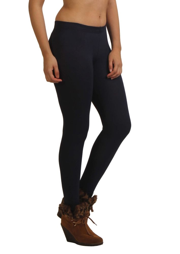 Picture of Frenchtrendz Modal Spandex Navy Ankle Leggings