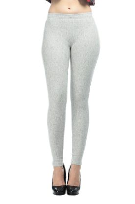 Picture of Frenchtrendz Cotton Modal Spandex Black Neps Solid Look Jeggings