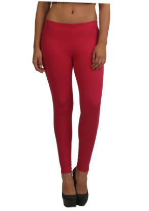 Picture of Frenchtrendz Cotton Spandex Swe Pink Jeggings