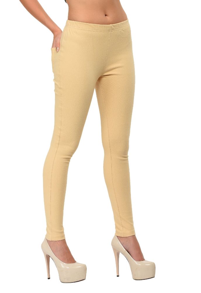 Picture of Frenchtrendz Cotton Modal Spandex Skin Solid  Jegging