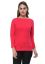 Picture of Frenchtrendz Cotton Spandex Fuchsia Boat Neck Full Sleeve Top