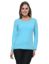 Picture of Frenchtrendz Cotton Spandex Sky Blue Bateu Neck Full Sleeve Top