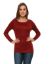 Picture of Frenchtrendz Rib Viscose Dark Maroon T-Shirt