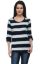Picture of Frenchtrendz Viscose Navy Ivory T-Shirt