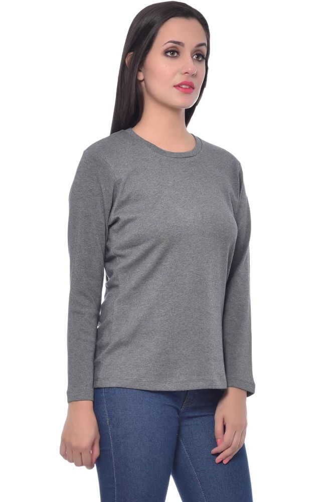 Picture of Frenchtrendz Cotton Interlock Dark Grey T-Shirt