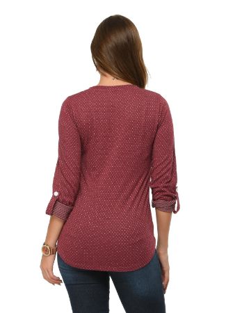 https://frenchtrendz.com/images/thumbs/0001692_frenchtrendz-cotton-poly-dark-maroon-polka-dot-roll-up-sleeve-tops_450.jpeg