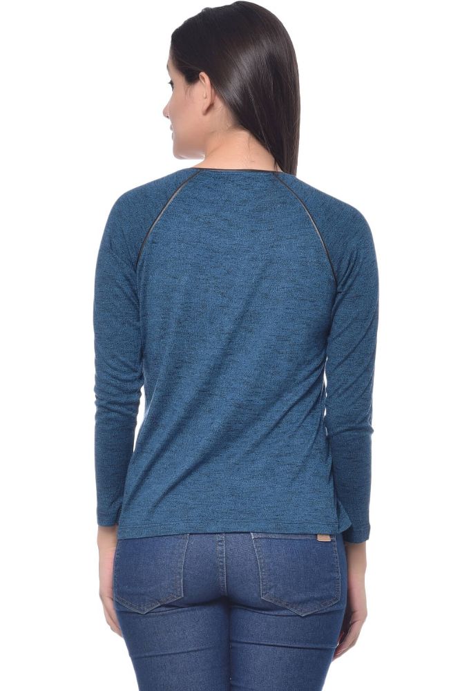 Picture of Frenchtrendz Grindle Teal Raglan Sleeve Top