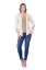 Picture of Frenchtrendz Viscose Linen Camel Space 3/4 Sleeve Medium Length Shrug