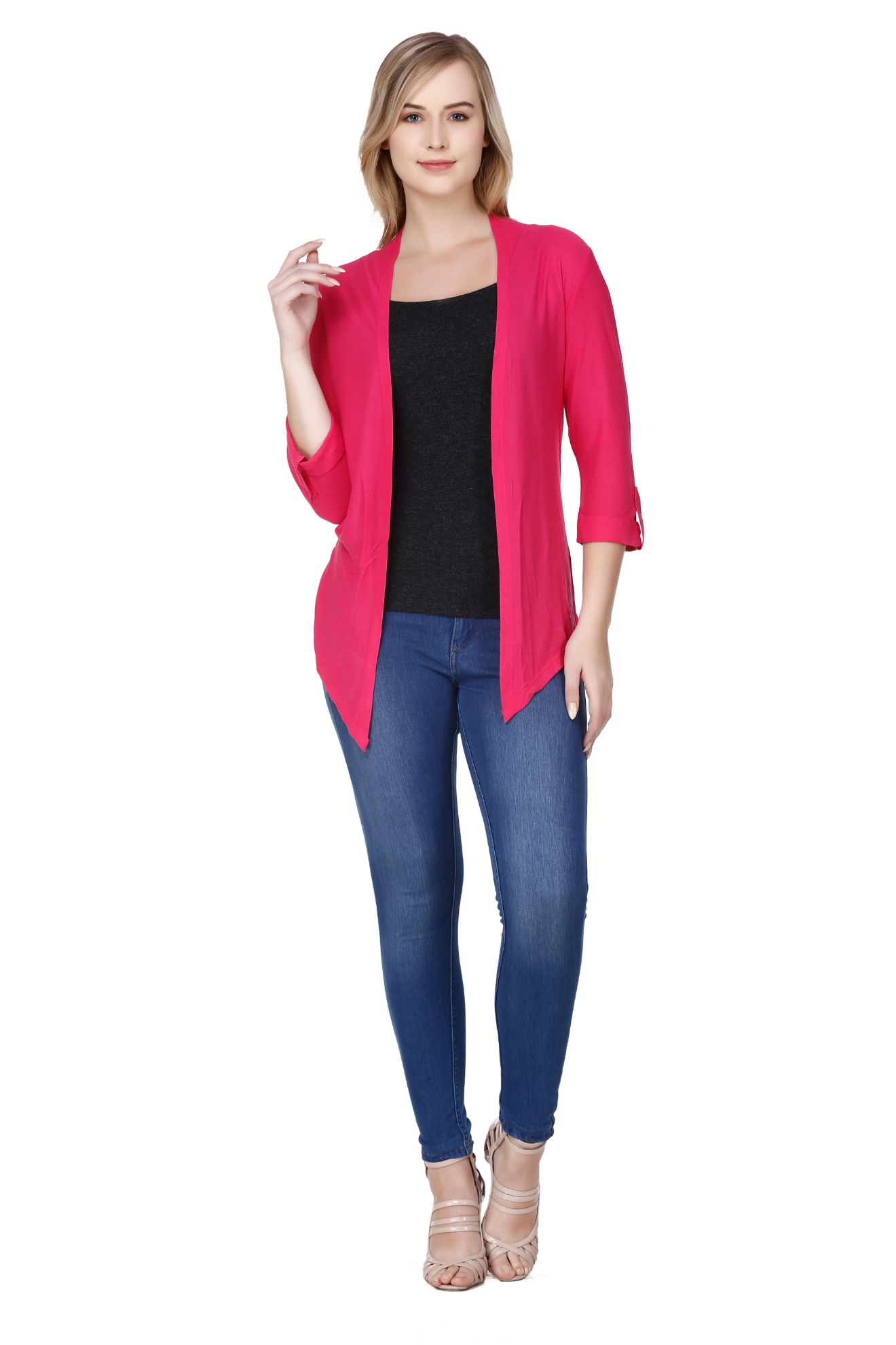 Frenchtrendz  Buy Frenchtrendz cotton viscose Spandex Pink Jeggings Online