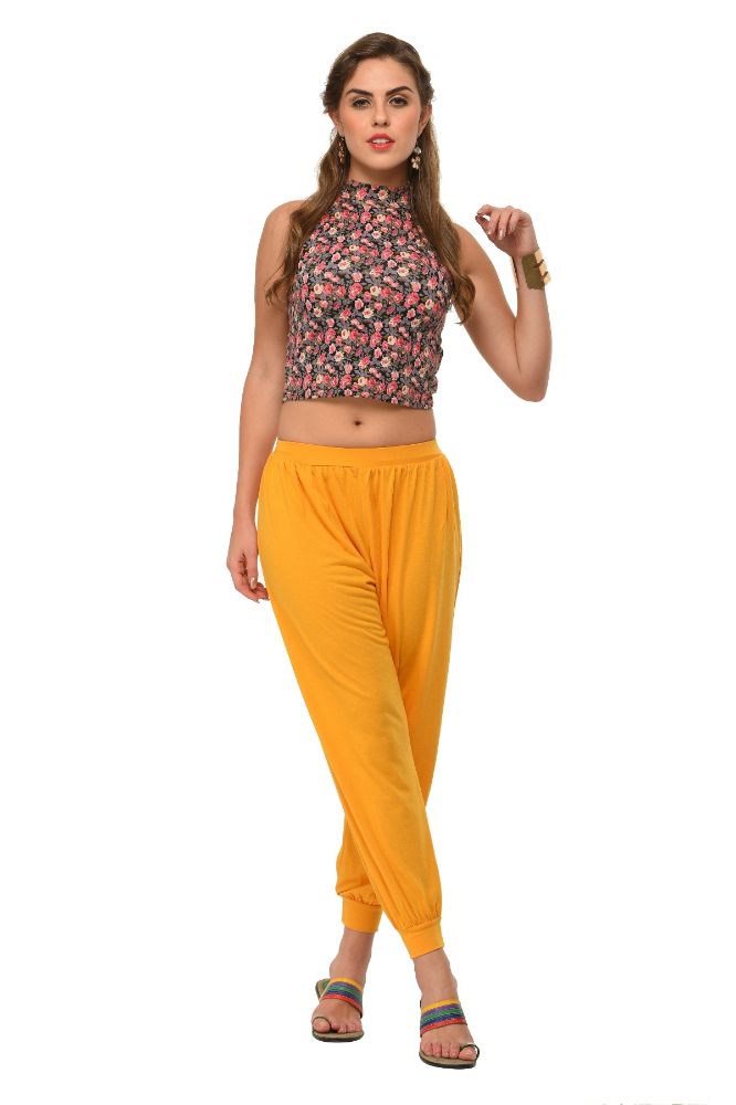 Picture of Frenchtrendz Poly Viscose Mustard Harem