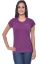 Picture of Frenchtrendz Cotton Dark Purple Round Neck Half Sleeve Medium Length T-Shirt