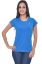 Picture of Frenchtrendz Cotton Blue Round Neck Half Sleeve Medium Length T-Shirt