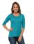 Picture of Frenchtrendz Viscose Turq Bateu Neck 3/4 Sleeve Top
