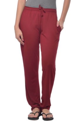 Picture of Frenchtrendz Rayon Poly Dark Maroon Lowers