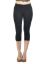 Picture of Frenchtrendz Cotton Modal Spandex Black Jegging Capri