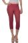 Picture of Frenchtrendz Cotton Modal Spandex Dark Maroon Jegging Capri