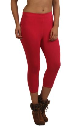 Picture of Frenchtrendz Modal Spandex Swe Pink Leggings Capri