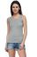 Picture of Frenchtrendz Viscose Spandex Grey Medium Length Tank Tops