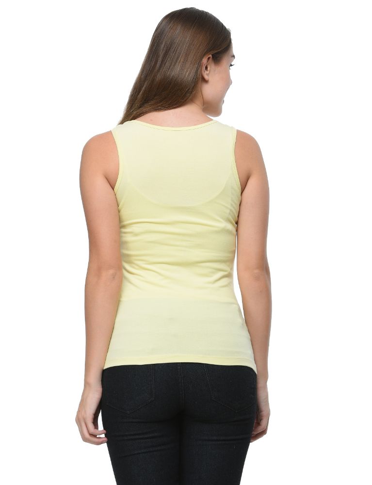 Picture of Frenchtrendz Cotton Spandex Butter Medium Length Tank Top