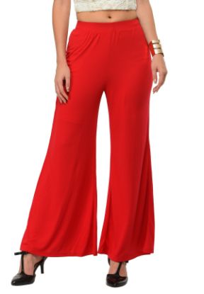 Picture of Frenchtrendz Poly Viscose Maroon Palazzos