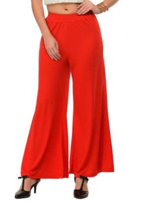 Picture of Frenchtrendz Poly Viscose Red Palazzos