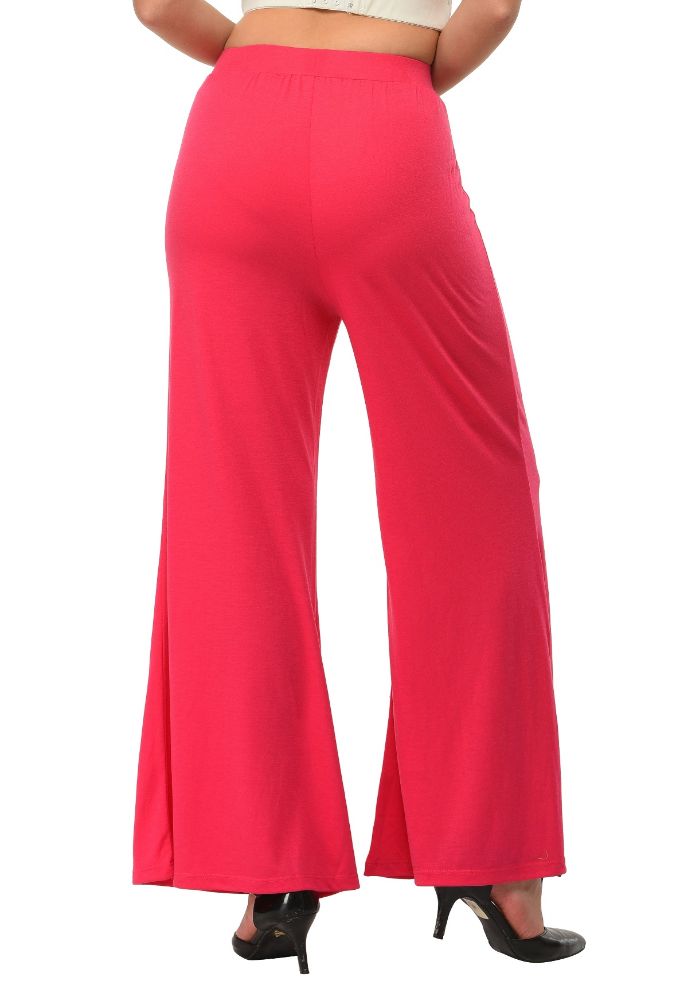 Picture of Frenchtrendz Poly Viscose Pink Palazzos