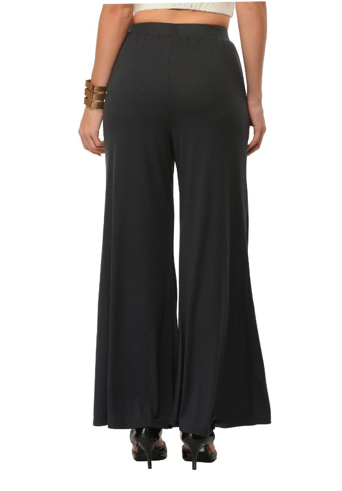 Picture of Frenchtrendz Poly Viscose Slate Palazzos