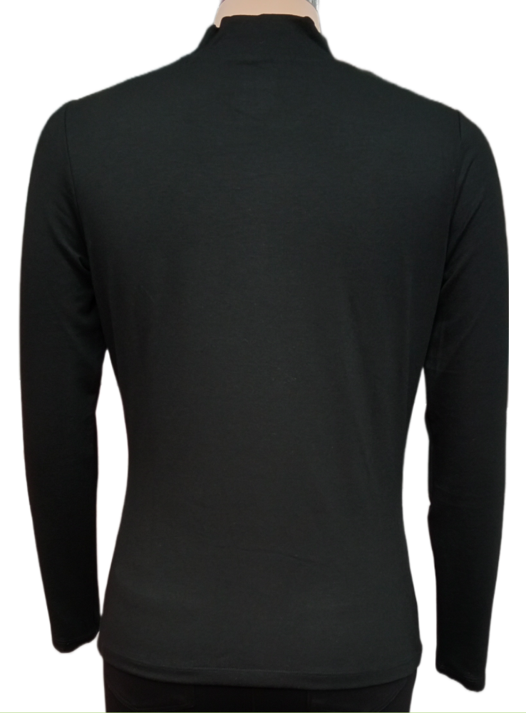 Picture of Frenchtrendz Winter Black Mock Neck Top
