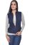 Picture of Frenchtrendz Poly Viscose Spandex Navy Sleeveless Jacket