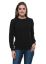 Picture of Frenchtrendz Cotton Fleece Black Round Neck Full Sleeve Sweatshirt
