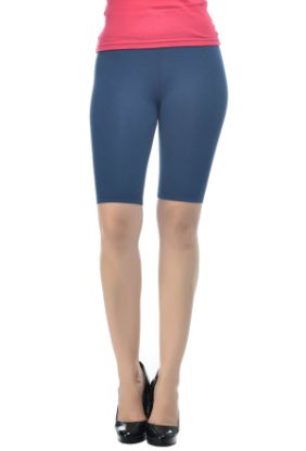 Picture of Frenchtrendz Viscose Spandex Navy Shorts