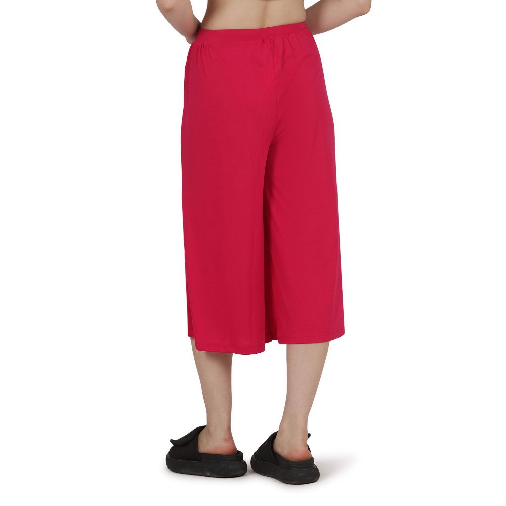 Picture of Frenchtrendz Poly Viscose Swe Pink Short Palazzos