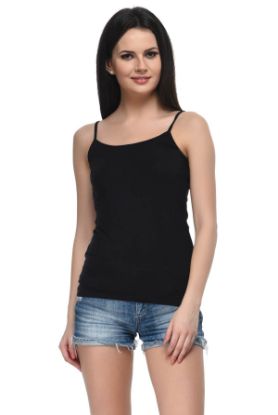 Picture of Frenchtrendz Modal Spandex Black Medium Length Camisole