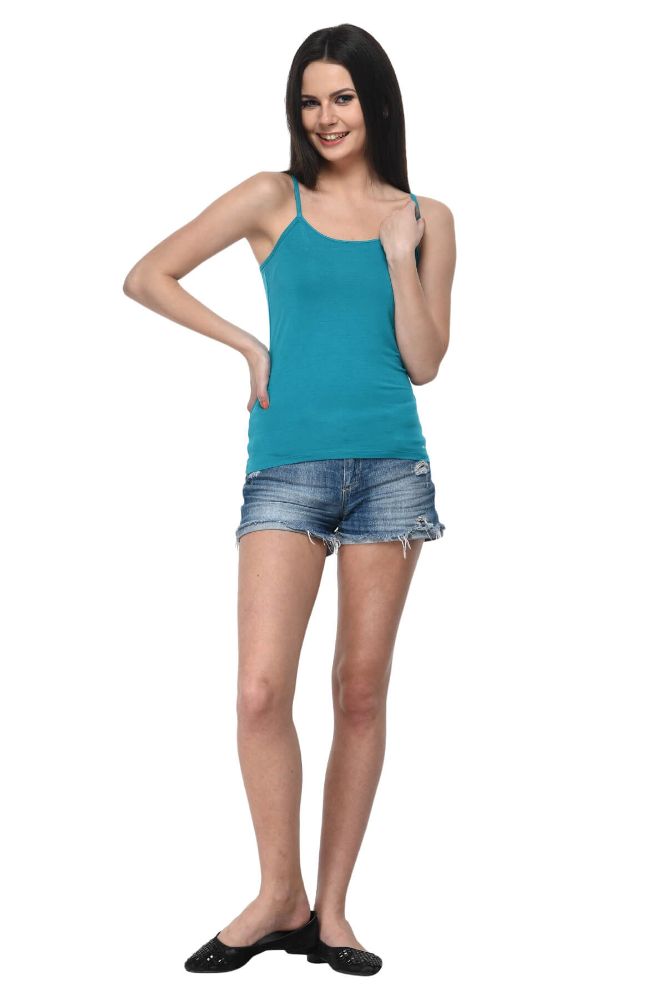 Picture of Frenchtrendz Modal Spandex Turq Medium Length Camisole