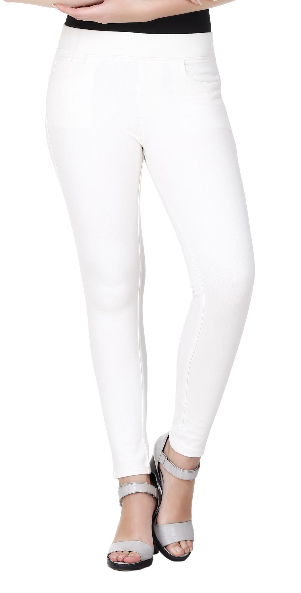 Frenchtrendz  Buy Frenchtrendz Cotton modal Spandex Swe Pink Jeggings  Online
