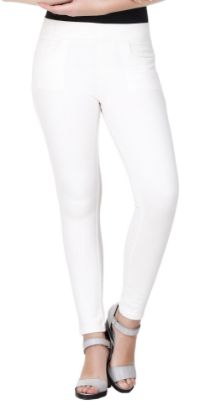 Picture of Frenchtrendz cotton viscose Spandex White Jeggings
