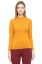 Picture of Frenchtrendz Cotton Spandex Mustard Yellow Mock Neck Full Sleeve Tops