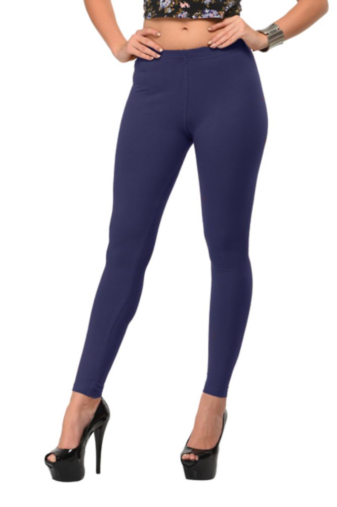 Frenchtrendz | Buy Frenchtrendz Cotton Spandex Light Rust Ankle Leggings  Online India